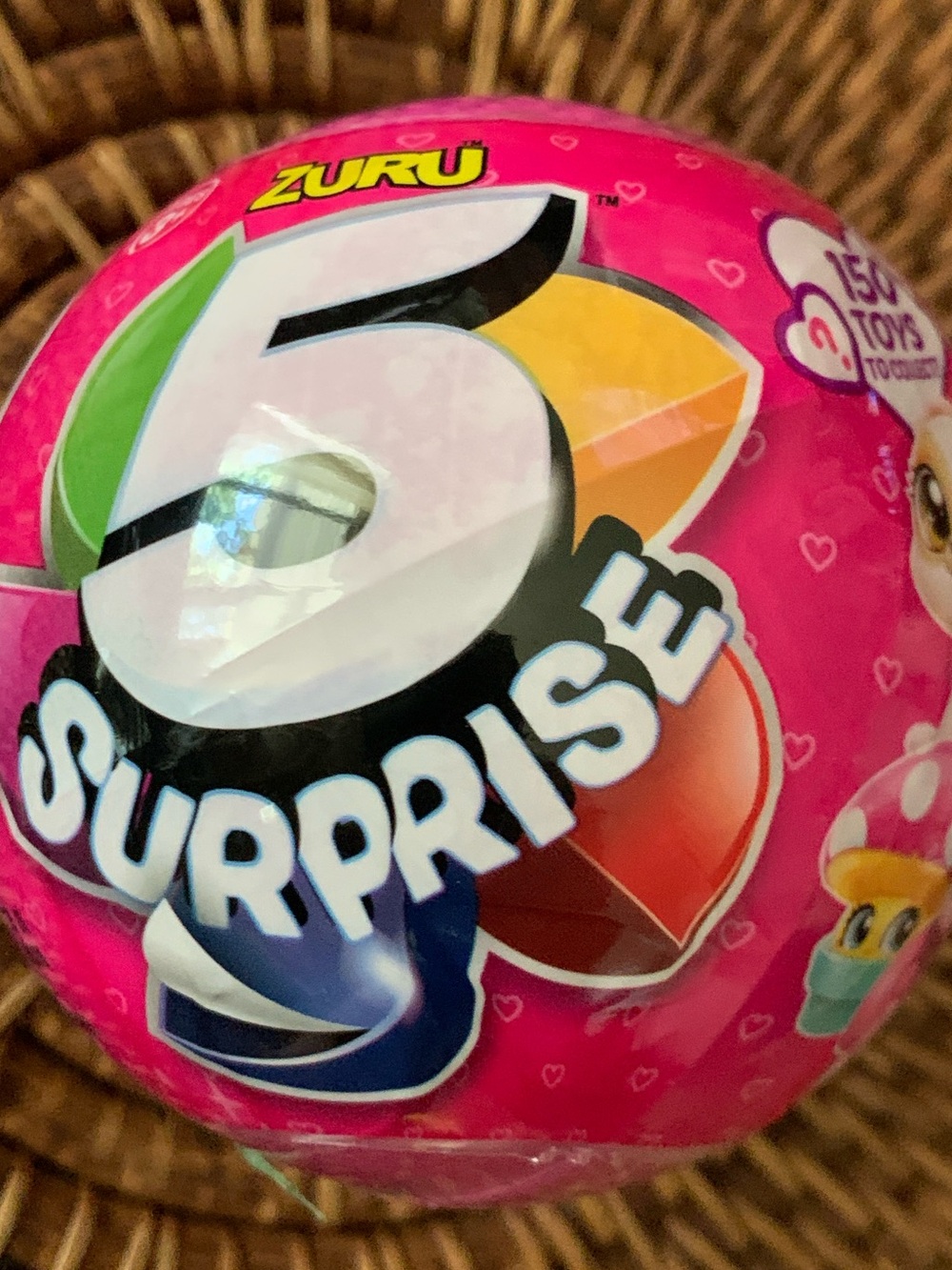5 Surprise Pink Mystery Toy Ball
